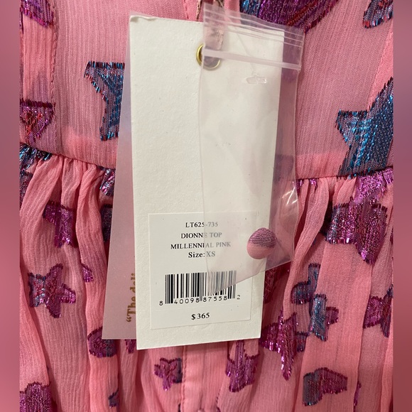 LoveShackFancy Dionne Top Millennial Pink Size XS - Picture 6 of 6